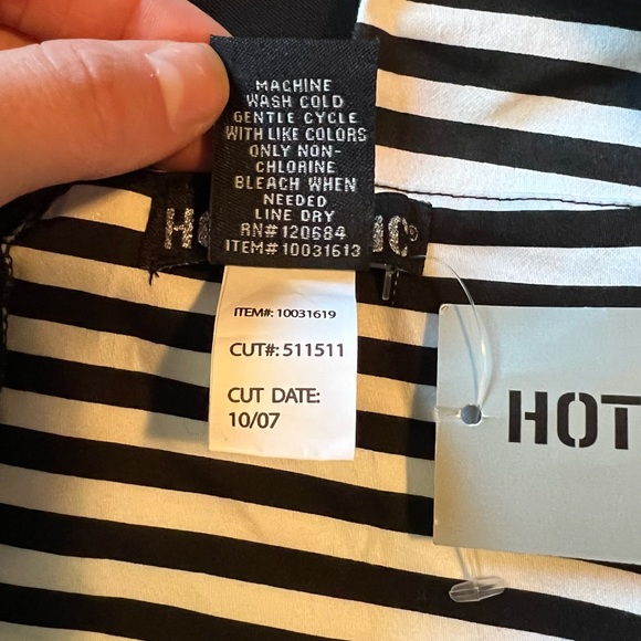 NWT! Hot topic black and white striped dress - Picture 7 of 9